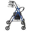 Drive Medical Adjustable Height Rollator Rolling Walker with 6" Wheels