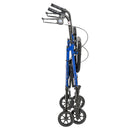 Drive Medical Adjustable Height Rollator Rolling Walker with 6" Wheels