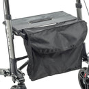 Drive Medical Compact Folding Rollator Rolling Walker, Grey/Black