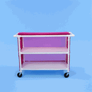 Healthline Two Shelf Cart, 48″ x 20″ Shelves