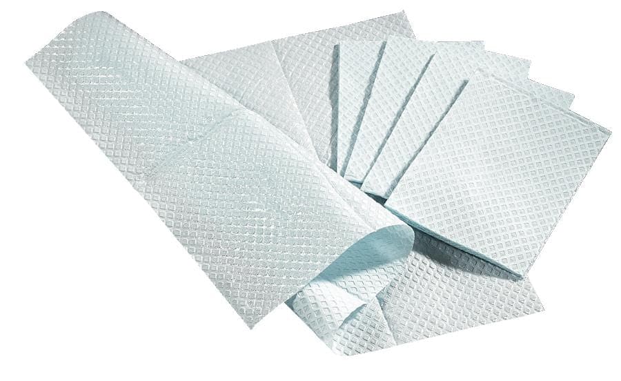 Medline Blue / Case of 500 Medline 3-Ply Tissue Professional Towels