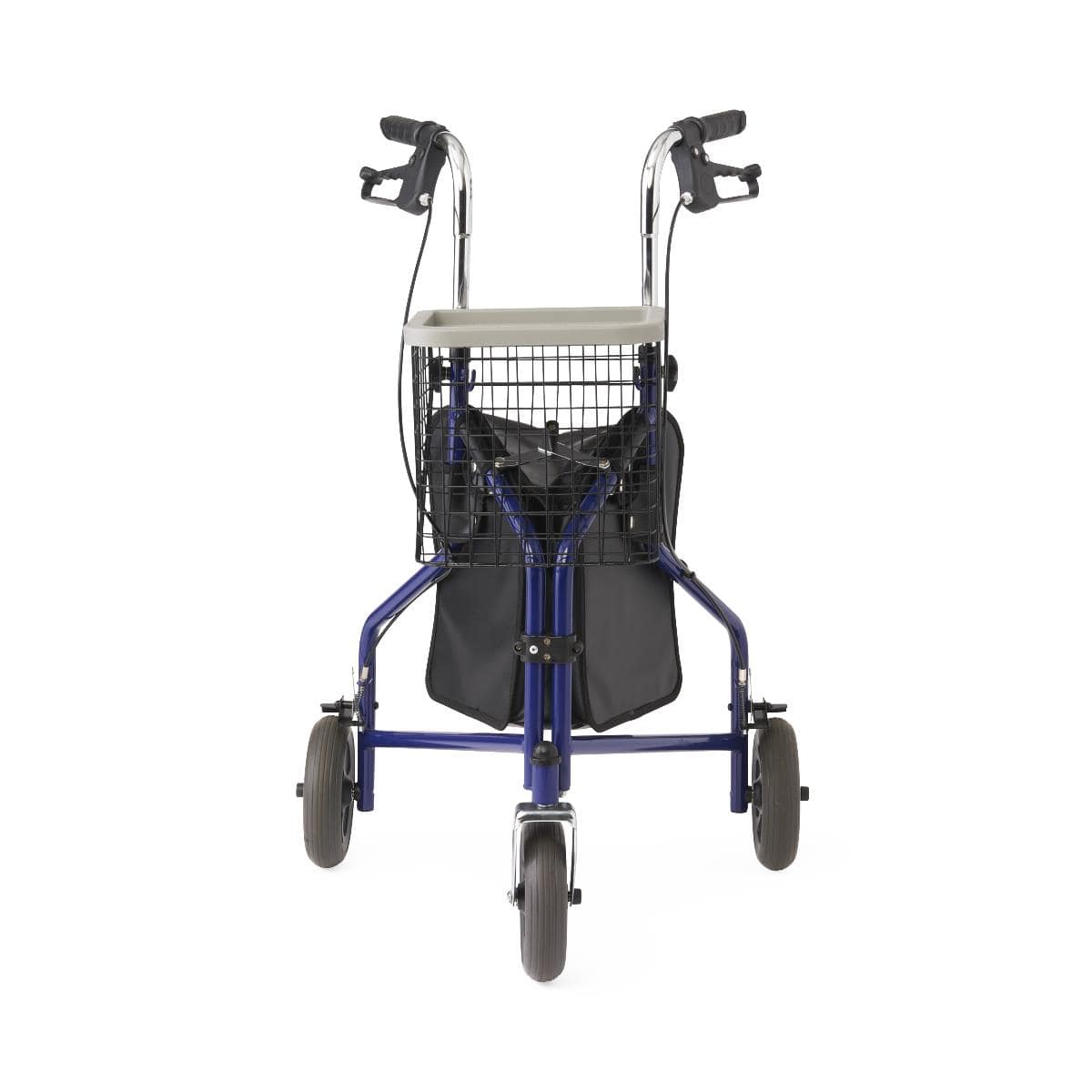 Medline Blue / Single Item Medline 3-Wheel Steel Rollators