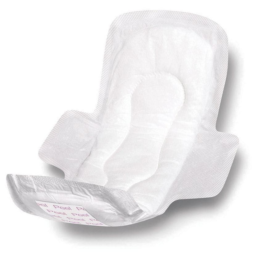 Medline Case of 288 Medline Adhesive Sanitary Pads with Wings