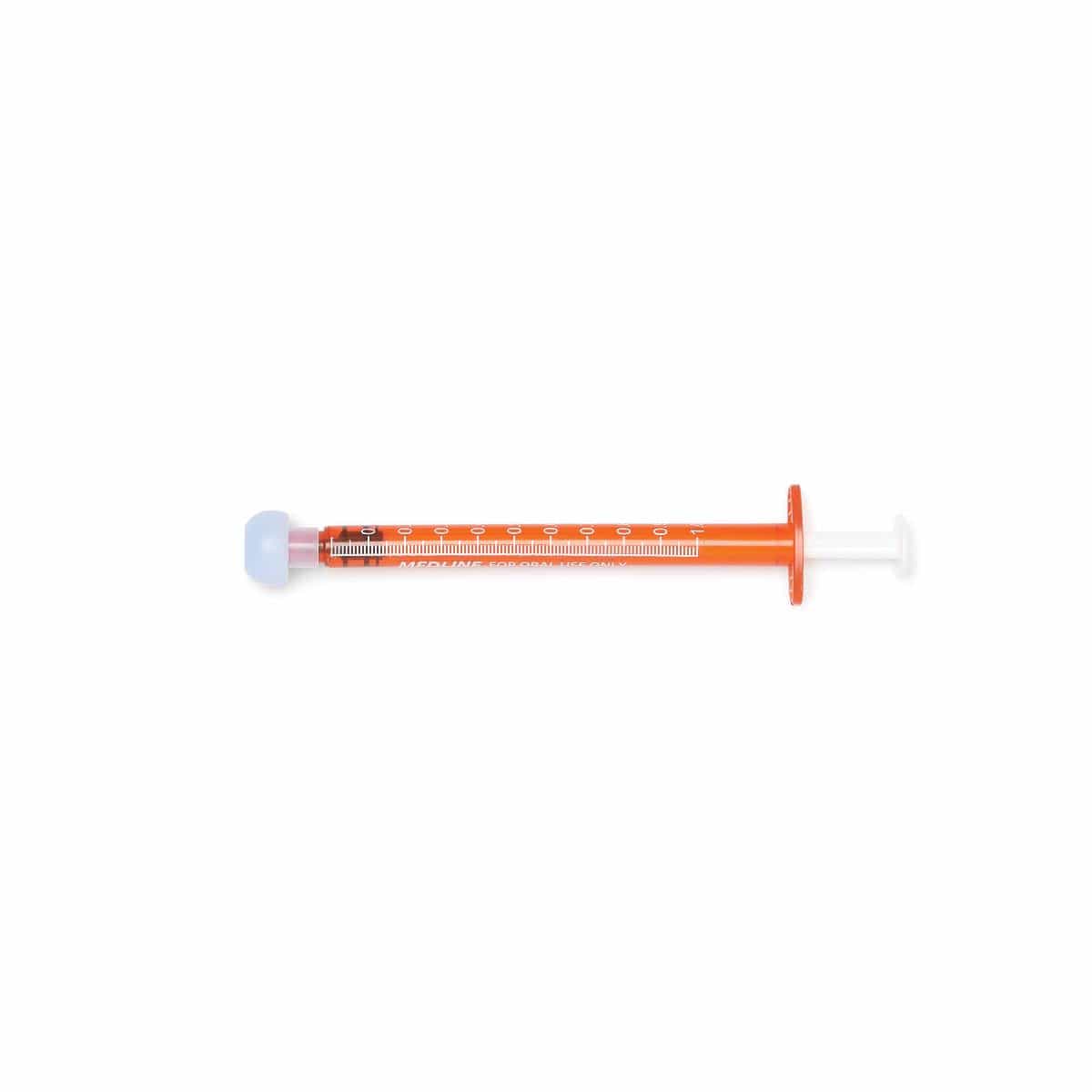 Medline 1 ML / Case of 500 Medline Amber Oral Syringes
