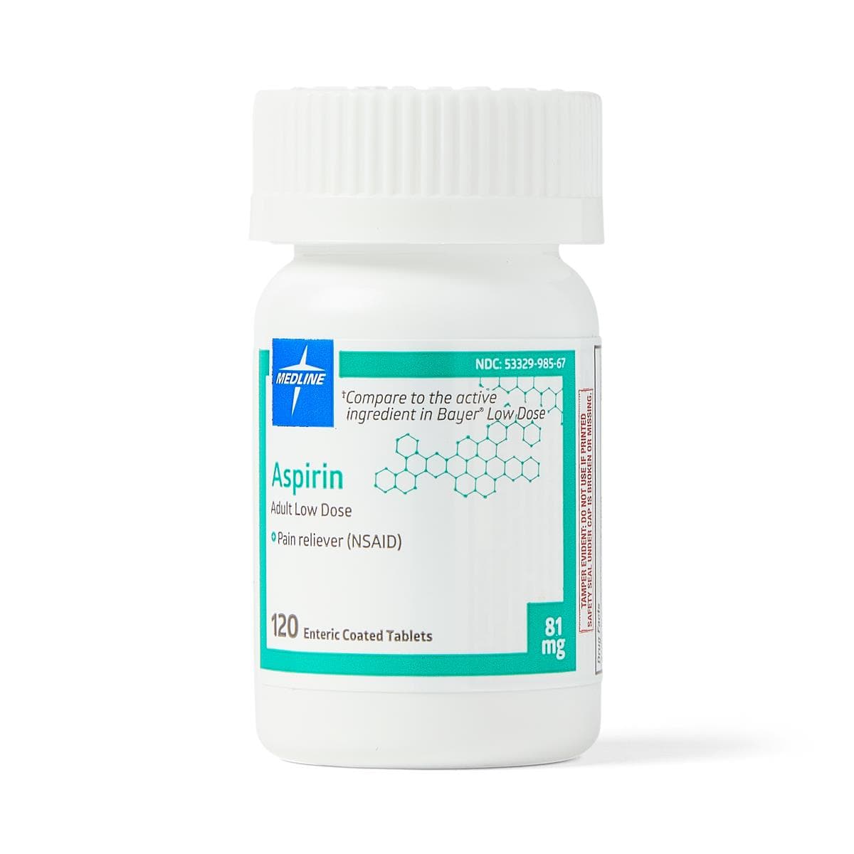 Medline Single Bottle Medline Aspirin Enteric Coated Tablets