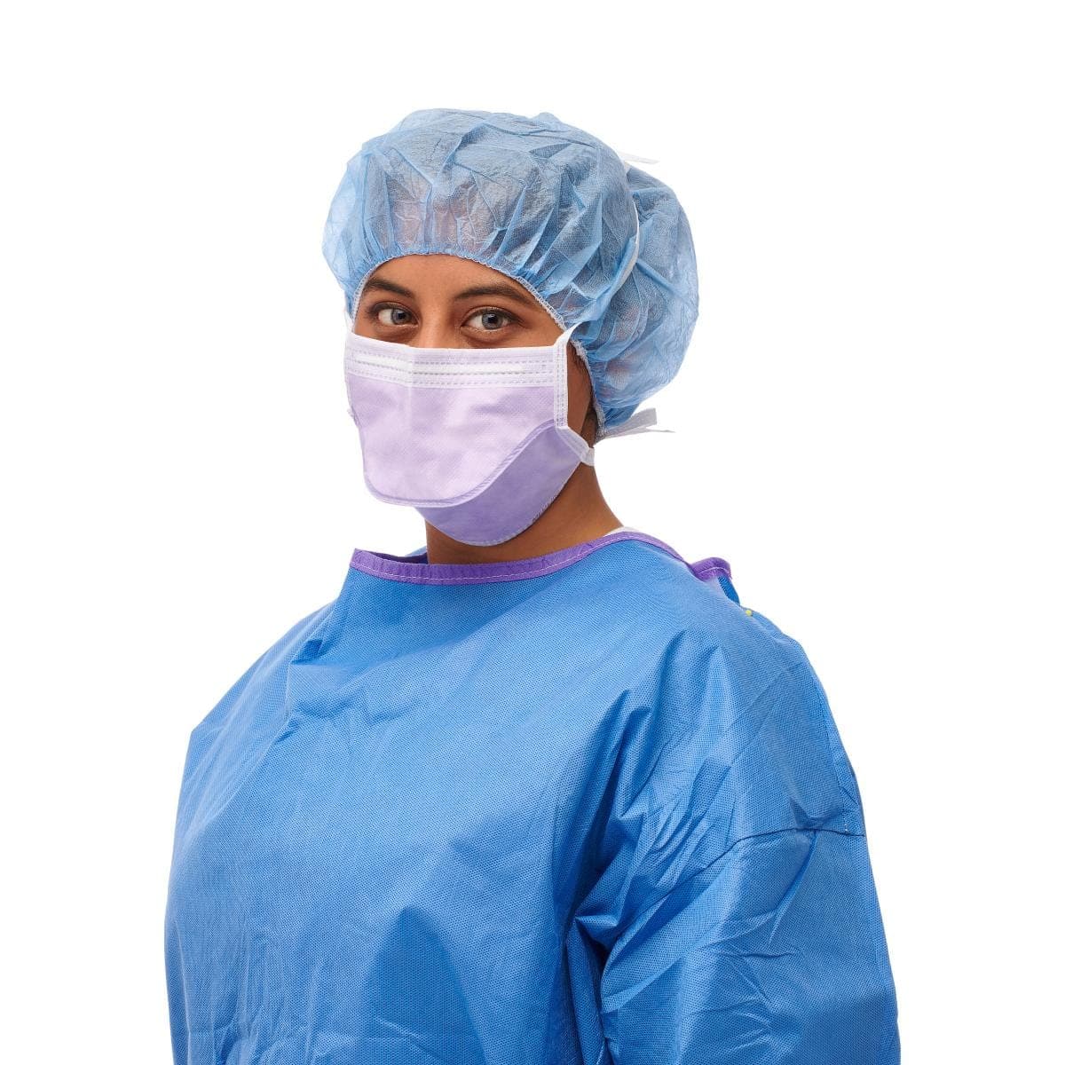 Medline Case of 300 Medline ASTM Level 2 Duckbill Anti-Fog Surgical Face Mask with Ties