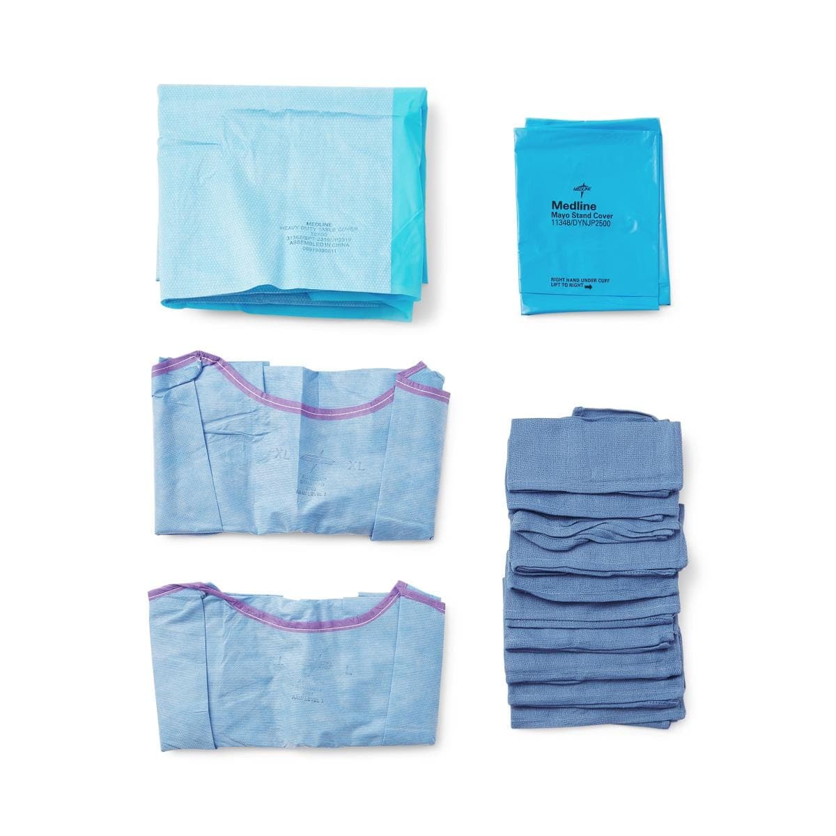 Medline Medline Aurora Surgical Set-Up Pack with Drapes and Gowns