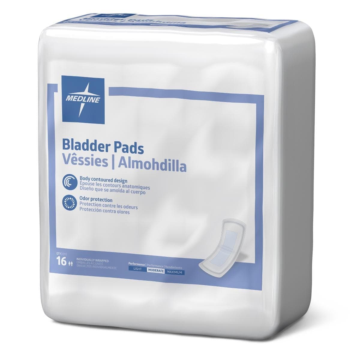 Medline Bag of 16 Medline Bladder Control Pads