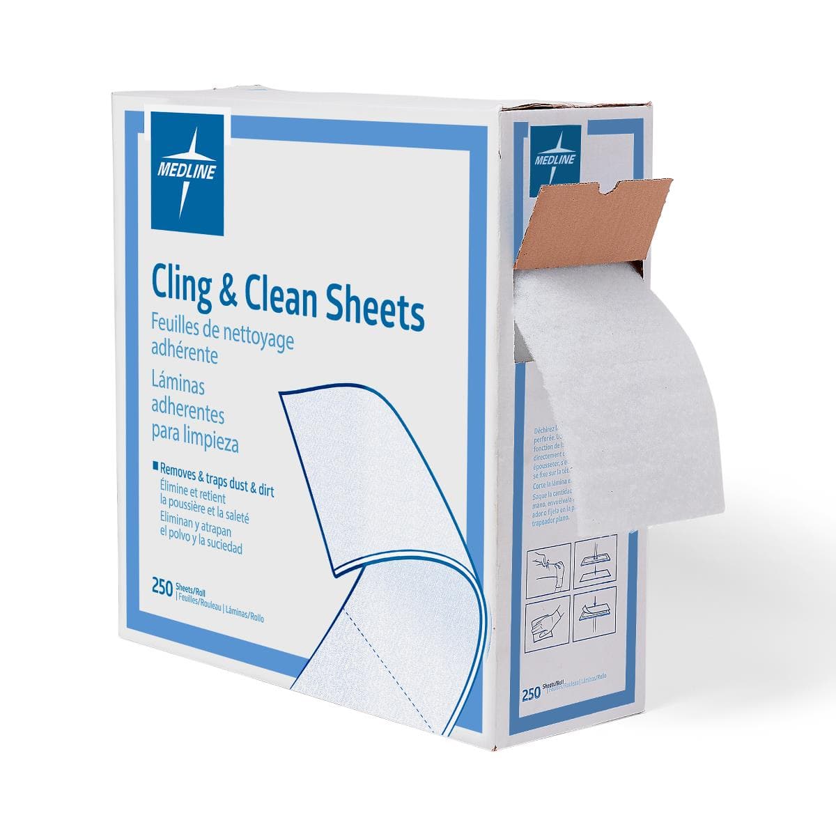 Medline Case of 1 Roll Medline Cling and Clean Dust Sheets