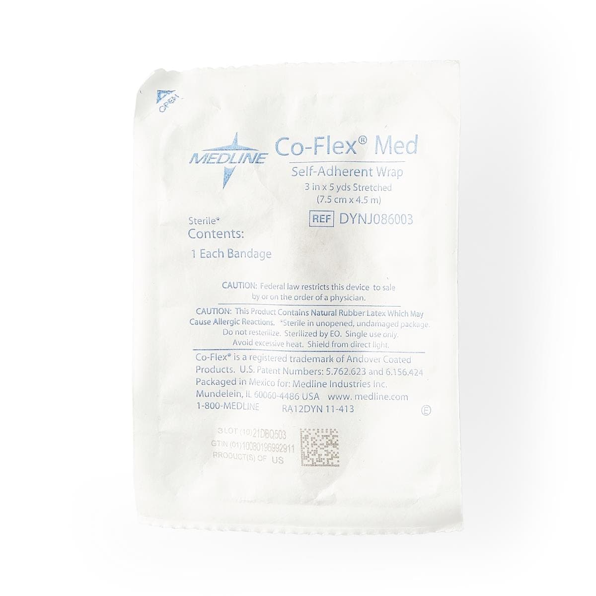 Medline 3"X5YD / Single Item Medline CoFlex Latex Cohesive Bandages