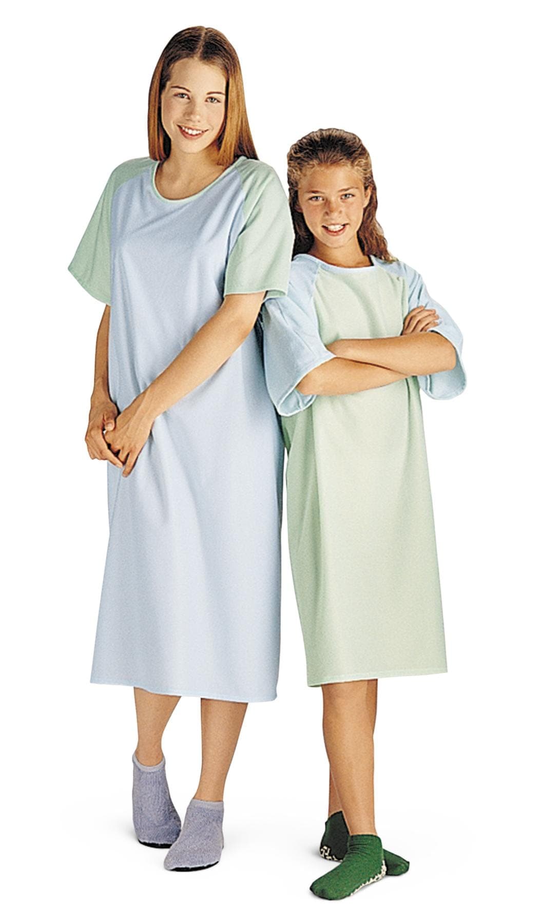 Medline Mint / 8-11 Yrs Medline Comfort-Knit Adolescent Patient Gowns