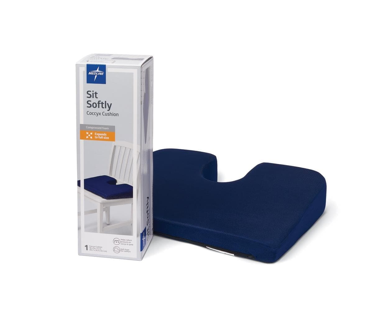 Medline Medline Compression Packed Coccyx Cushions