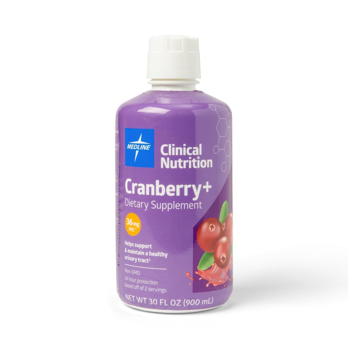 Medline Case of 6 Medline Cranberry+ Liquid Urinary Tract Dietary Supplement