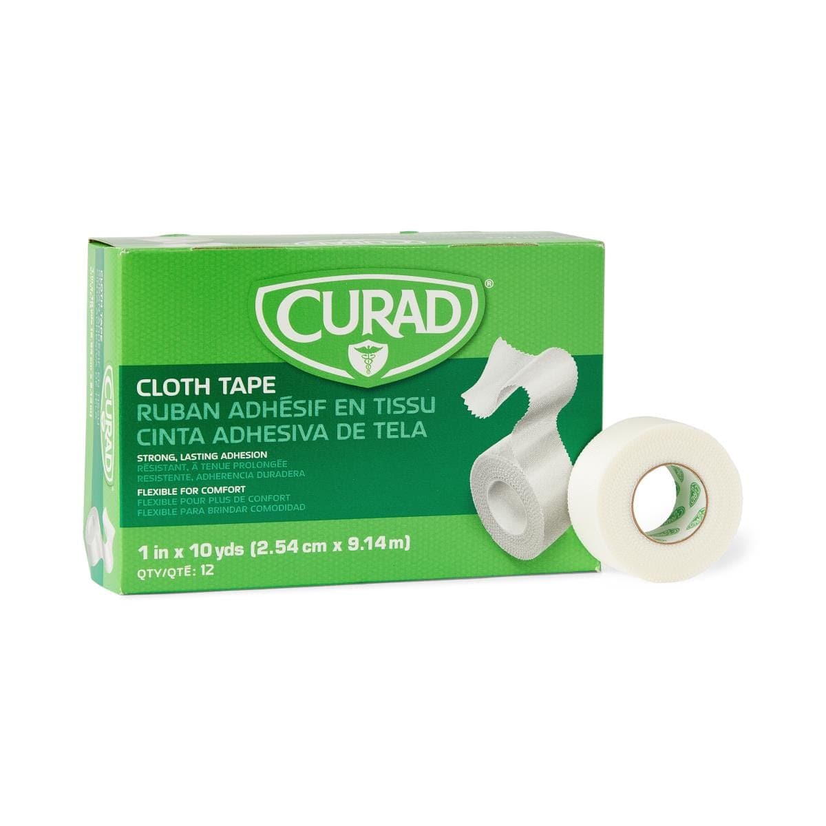 Medline 1" / Box of 12 Rolls Medline CURAD Silk Adhesive Tape