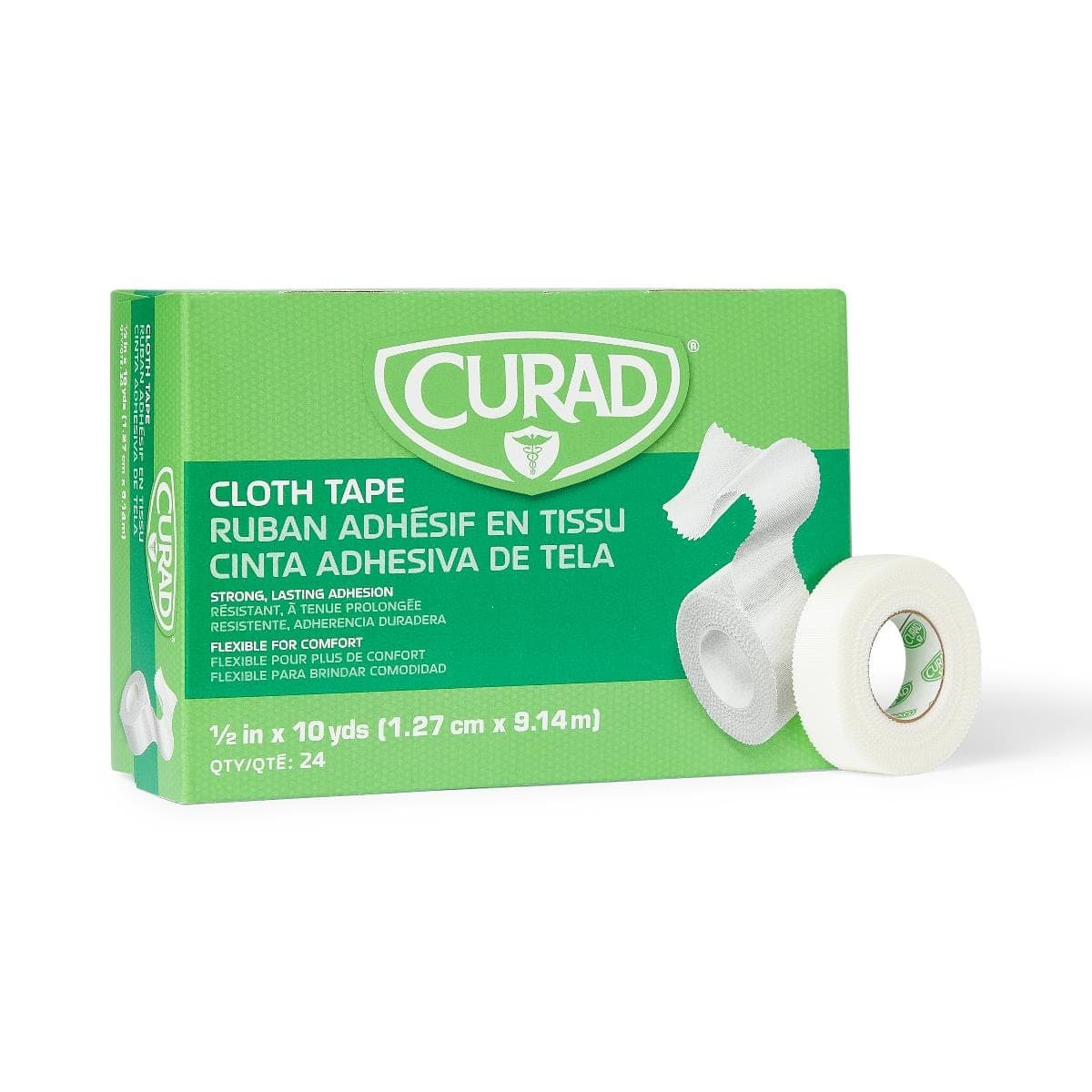 Medline 1/2" / Box of 24 Rolls Medline CURAD Silk Adhesive Tape