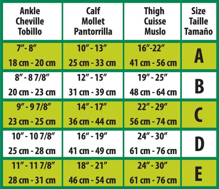 Medline Tan / 20-30 / E Medline CURAD Thigh 20-30mmHg Compression Hosiery