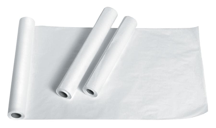 Medline 21"x225' / Single Roll Medline Deluxe Smooth Exam Table Paper