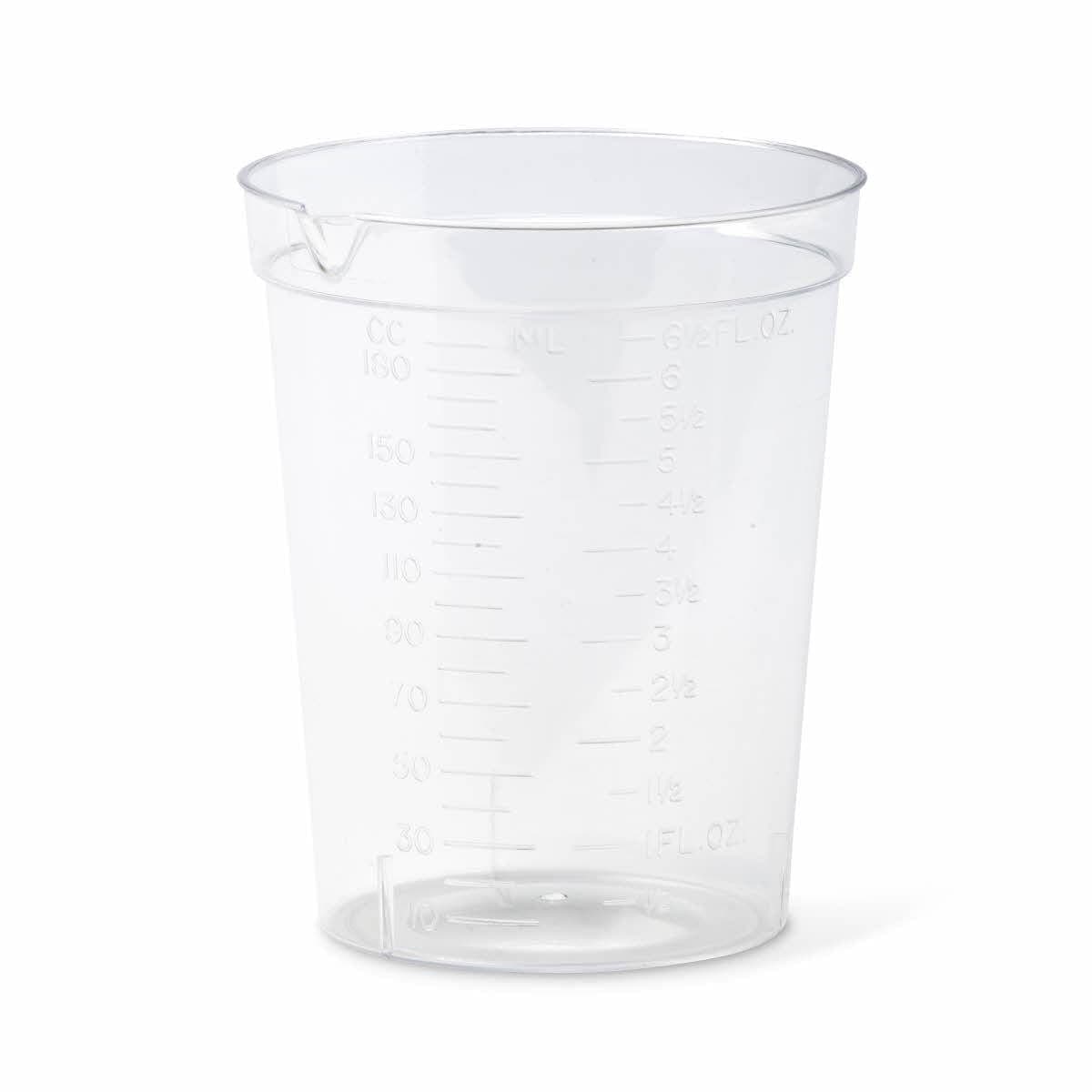 Medline Clear Plastic(No Lid) / Polystyrene Medline Deluxe Urinalysis Container