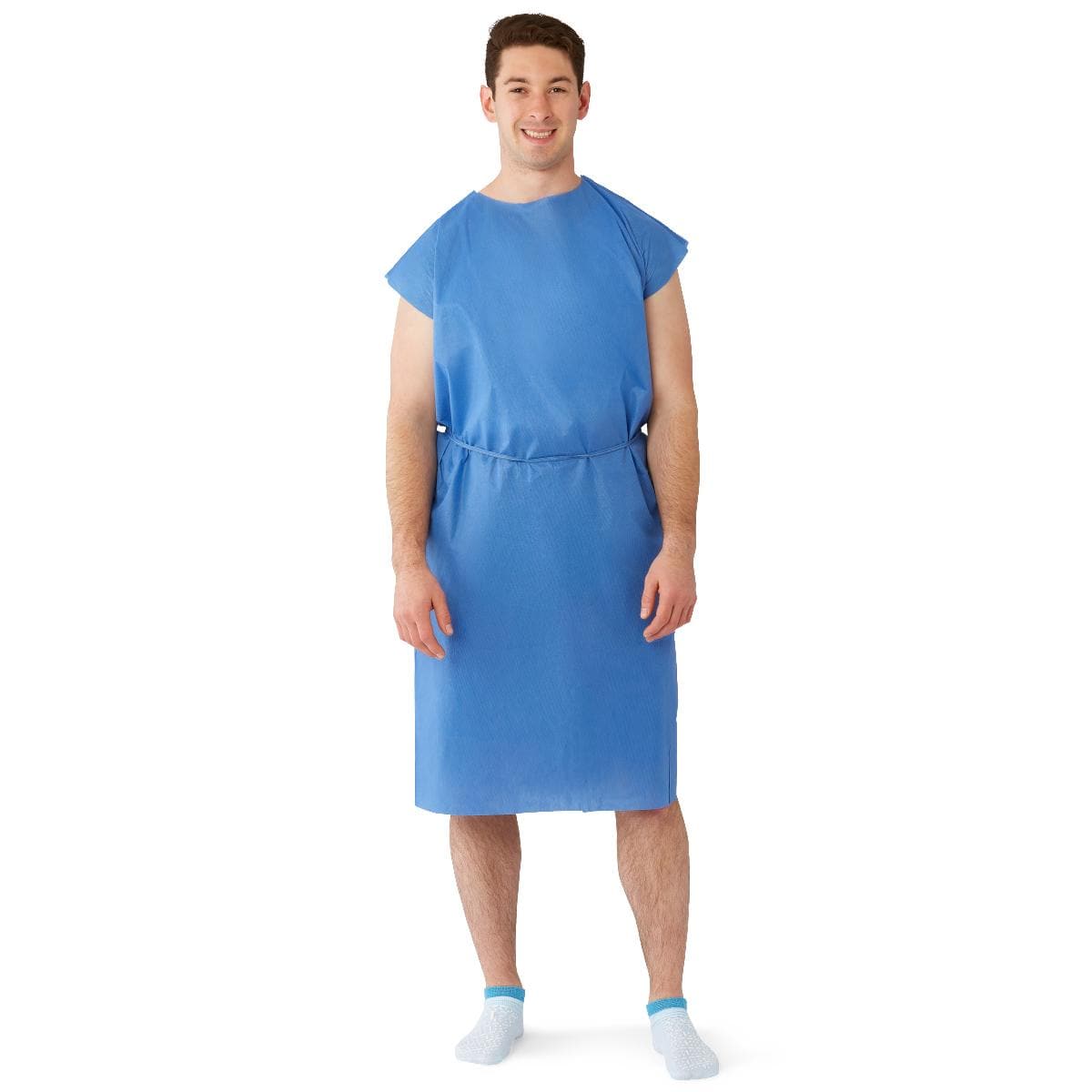 Medline Blue / Case of 50 Medline Disposable Multilayer Patient Gowns