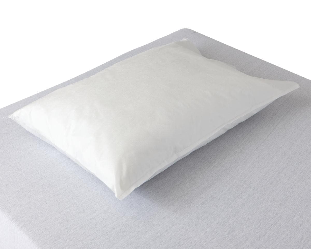 Medline White / Case of 100 Medline Disposable Multilayer SMS Pillowcases