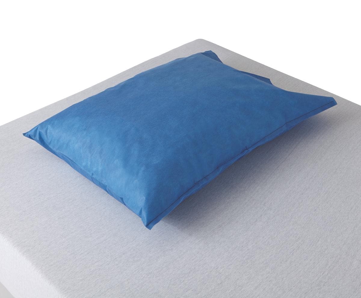 Medline Blue / Case of 100 Medline Disposable Multilayer SMS Pillowcases