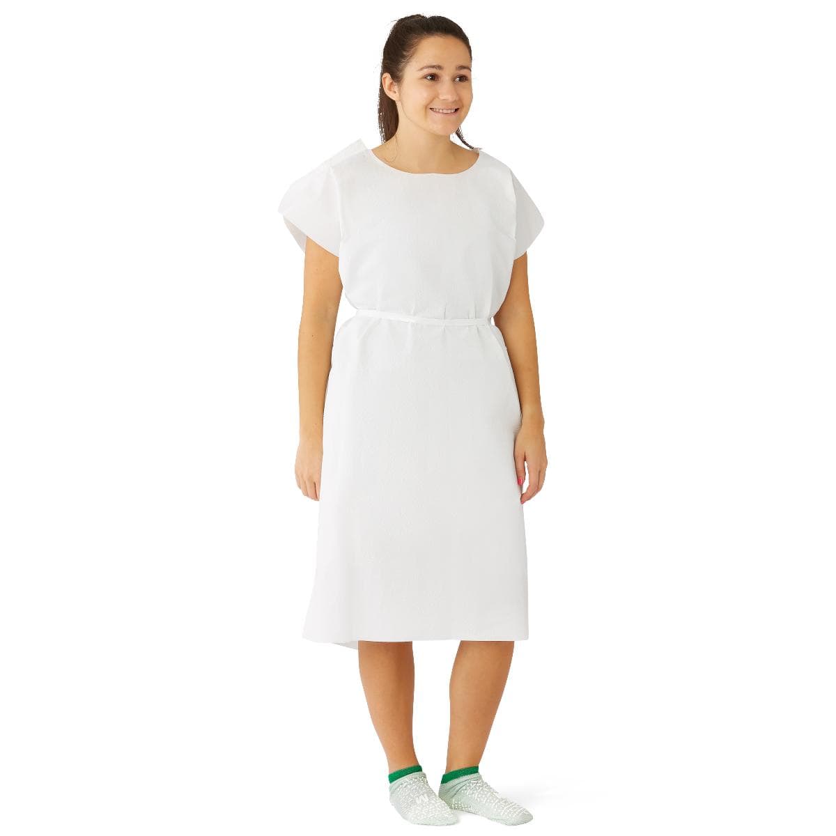 Medline White / Case of 50 Medline Disposable Patient Gowns