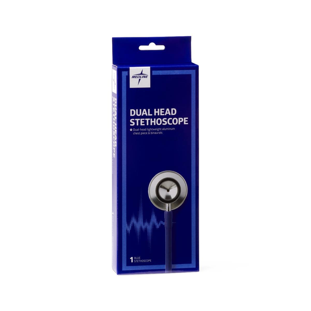 Medline Blue / Case of 100 Medline Dual-Head Stethoscopes