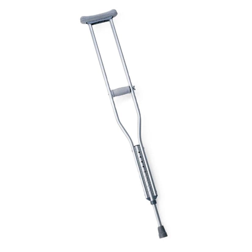 Medline Single Pair Medline Economy Aluminum Crutches