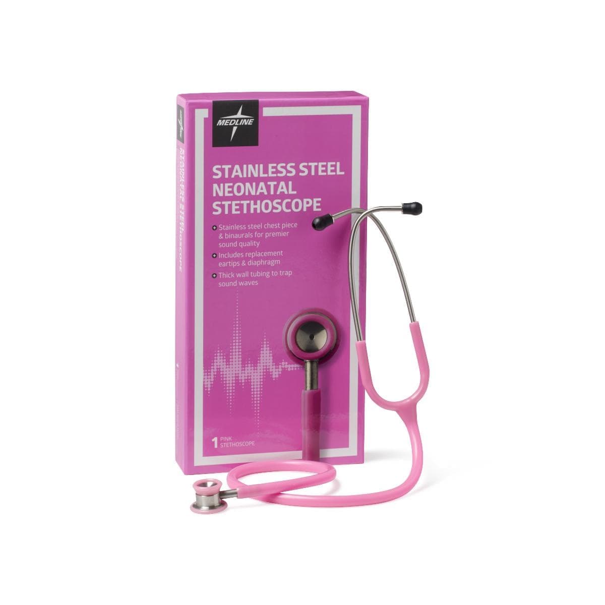 Medline Medline Elite Stainless Steel Neonatal Stethoscope