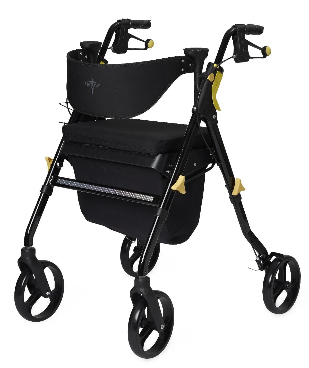 Medline Black / Case of 1 Medline Empower Rollator