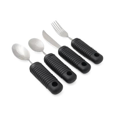 Medline Weighted Utensil Set / Single Set Medline Great Grip Weighted and Bendable Utensils