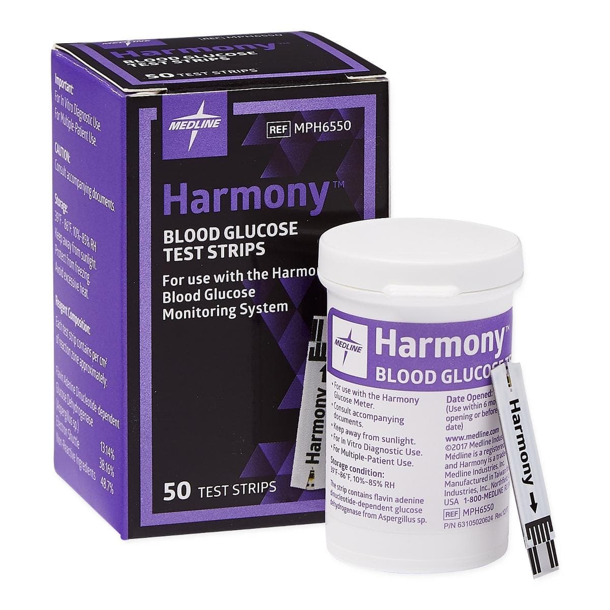 Medline Case of 600 Medline Harmony Blood Glucose Monitoring System