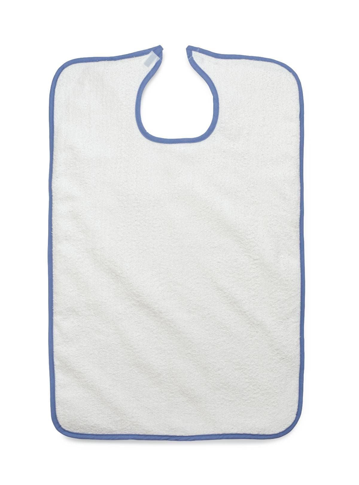 Medline White / 21"x33" Medline Hook-and-Loop Terry Cloth Clothing Protectors