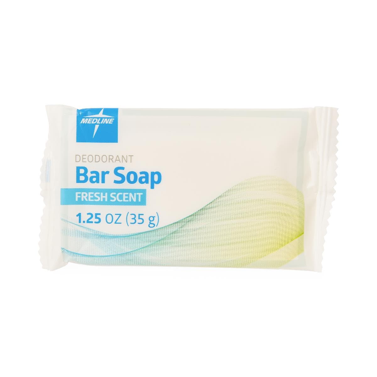 Medline 1.25 OZ / Case of 400 Medline MedSpa Deodorant Bar Soap