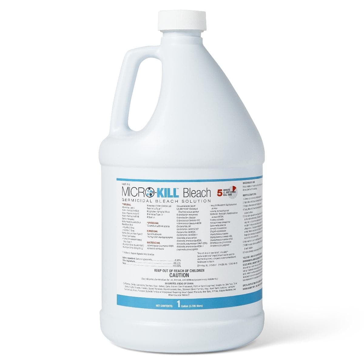 Medline Case of 5 Medline Micro-Kill Bleach Germicidal Bleach Solutions