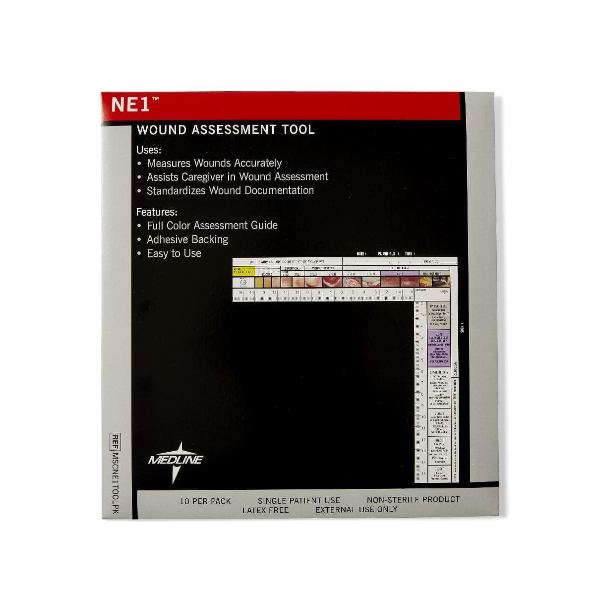 Medline Pack of 10 Medline NE1 Wound Assessment Tool