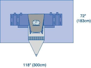 Medline Case of 8 Medline Nephroscopy Surgical Drape