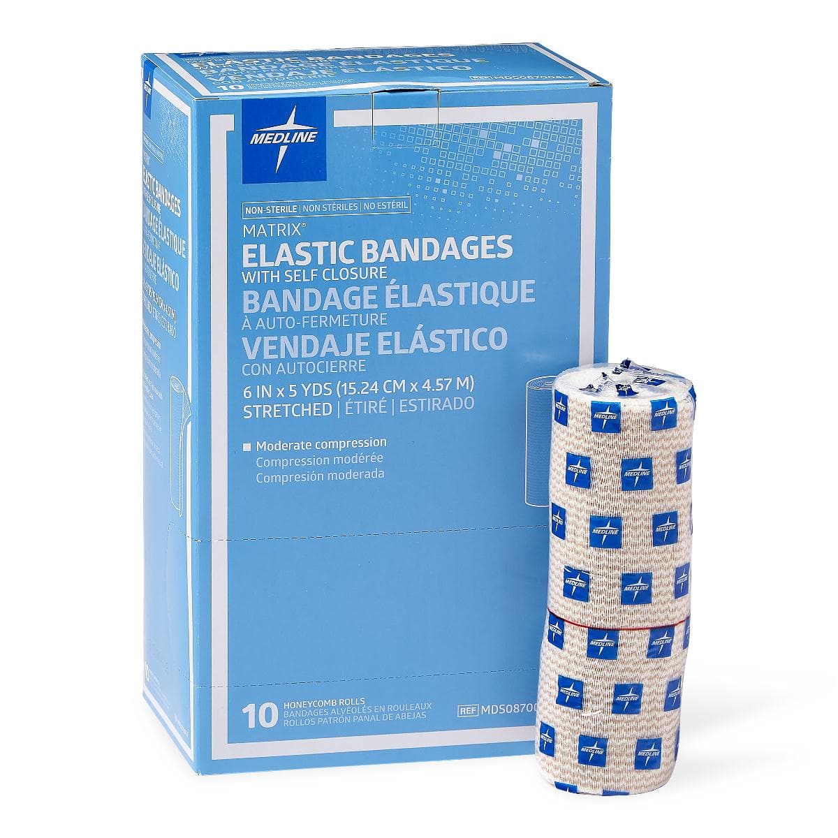 Medline 6"X5YD / Case of 50 Medline Nonsterile Matrix Elastic Bandages