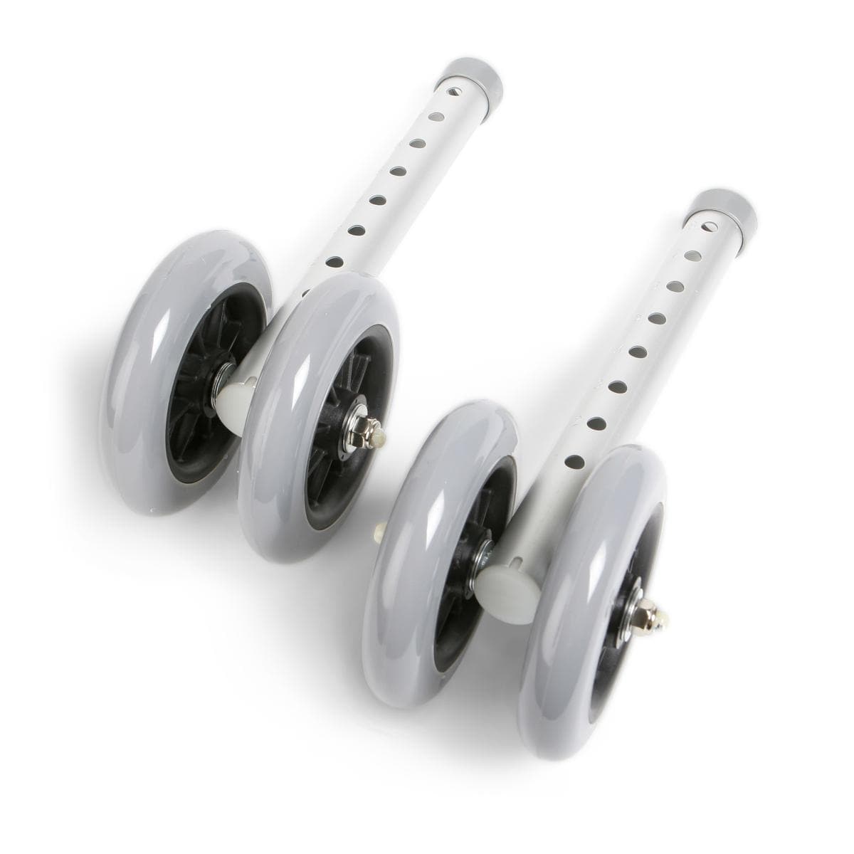 Medline Chrome / Single Pair Medline Novaplus 5" Walker Wheels