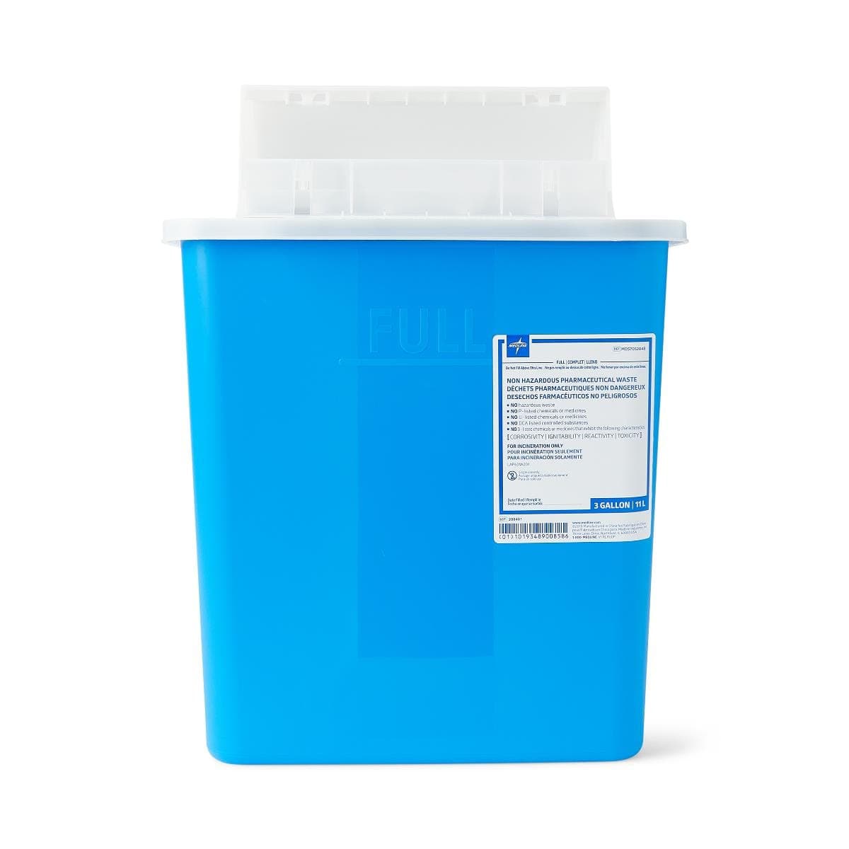 Medline Case of 10 Medline Pharmaceutical Waste Containers