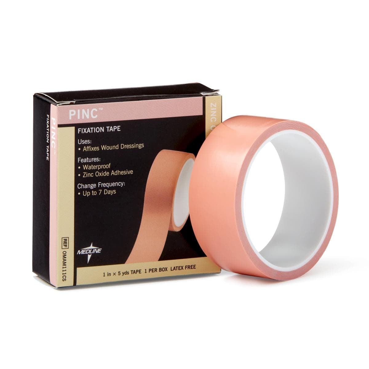 Medline Single Item / 1"X5YD Medline Pinc Zinc Oxide Fixation Tape