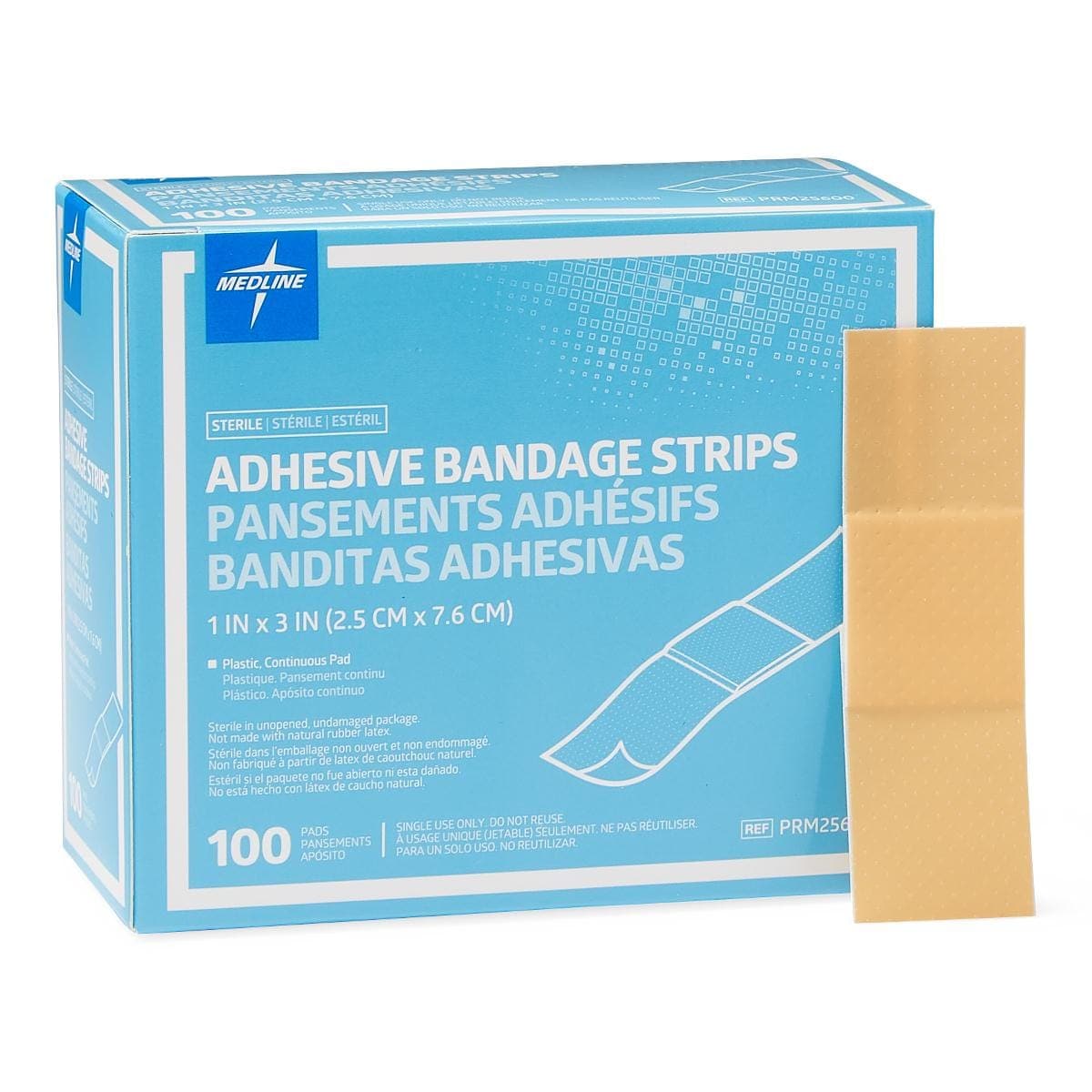 Medline 1"X3" / Case of 1200 Medline Plastic Adhesive Bandages