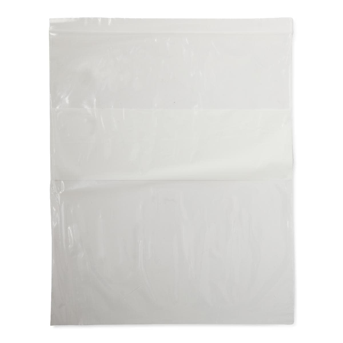 Medline 10" X 12" / Pack of 50 Medline Plastic Zip Closure Bags with White Write-On Block