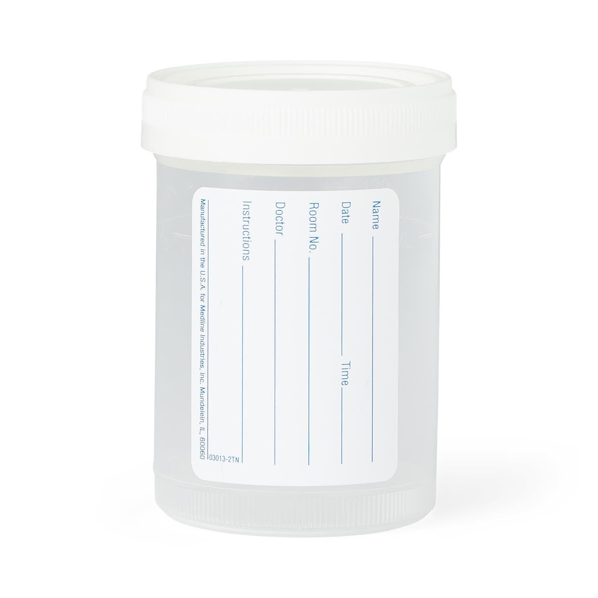 Medline 4 OZ / Case of 100 Medline Pneumatic Tube Sterile Specimen Containers