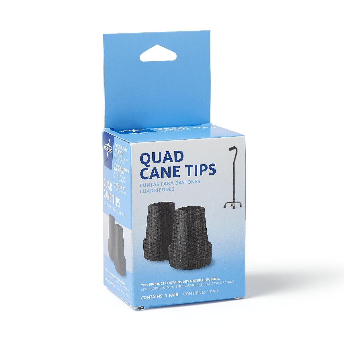 Medline Case of 12 Medline Quad Cane Tips