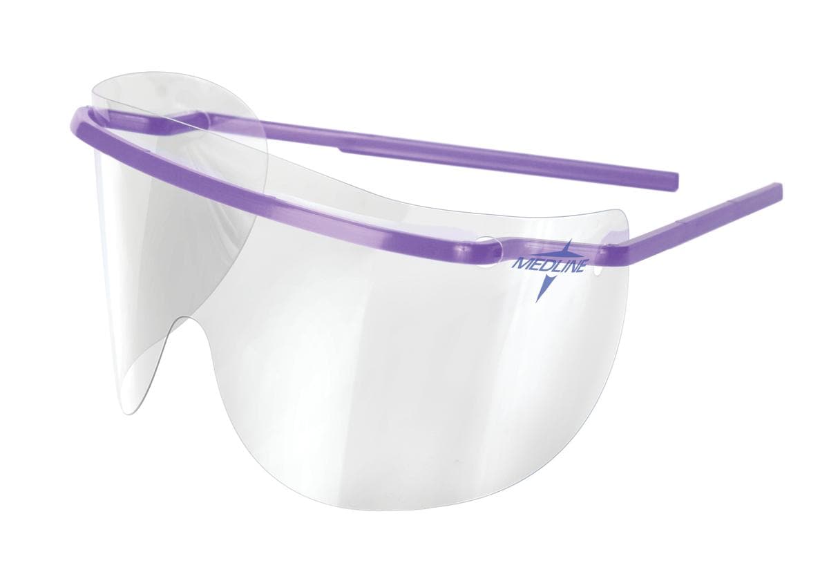 Medline Case of 50 / Assorted Colors Medline Safety Frames and Lenses