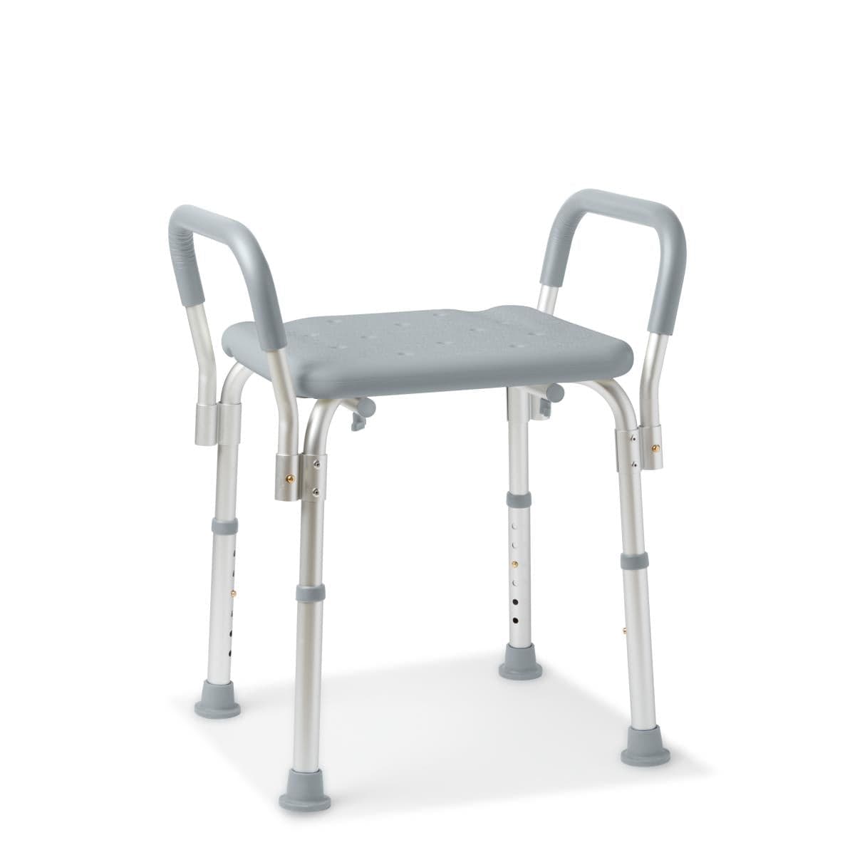 Medline Gray Medline Shower Chair with Arms and without Back