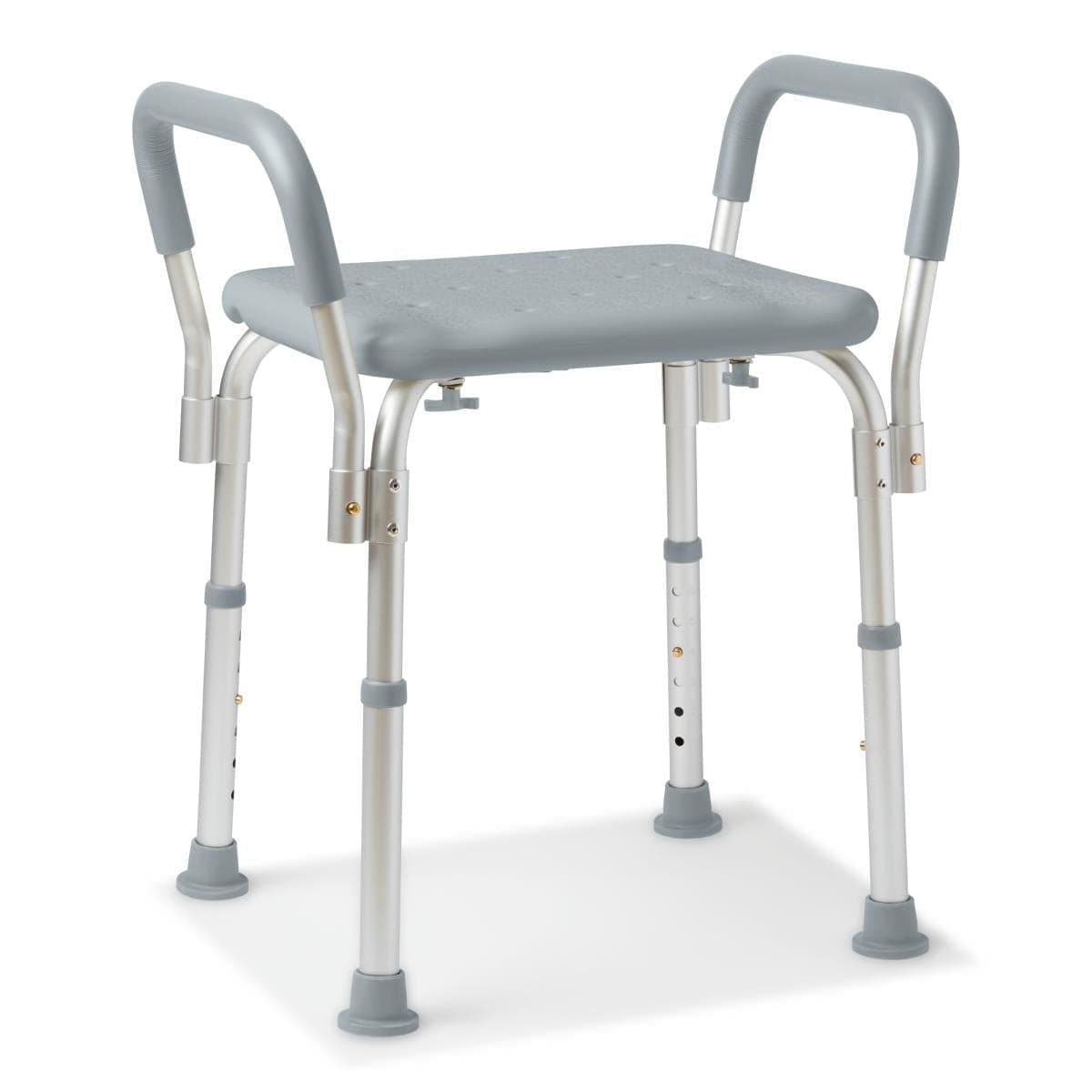 Medline White Medline Shower Chair with Arms and without Back