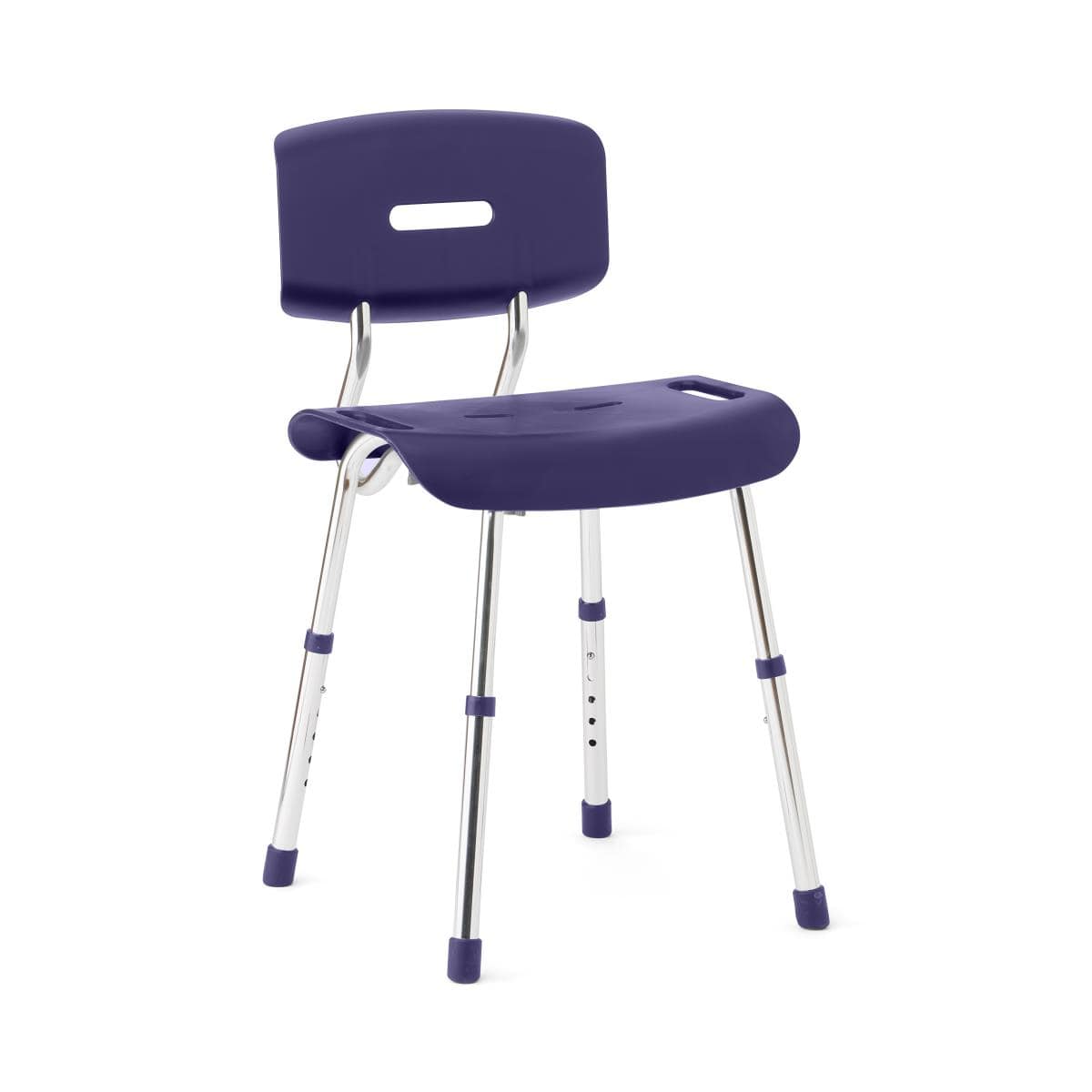 Medline Navy / Case of 1 Medline Shower Chairs with Backs and Microban