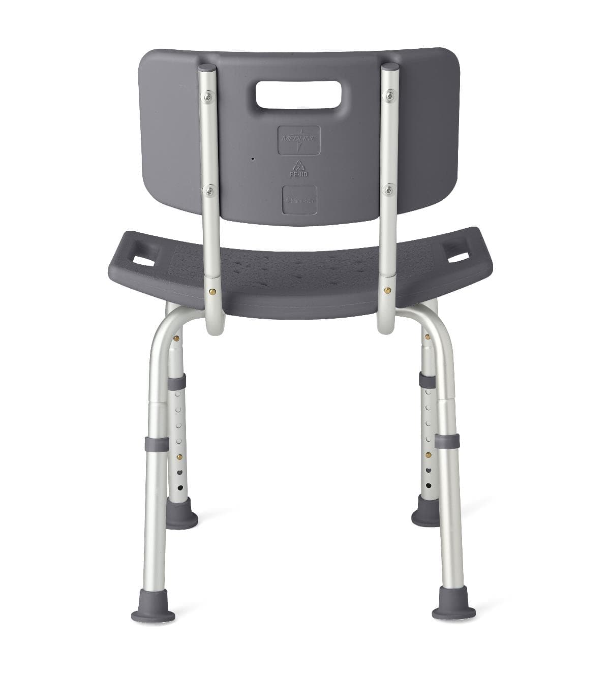 Medline Gray / Case of 2 Medline Shower Chairs with Backs and Microban